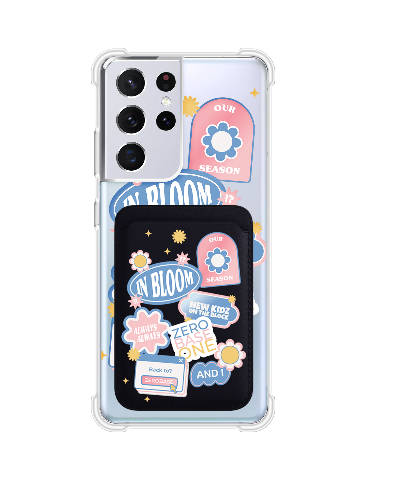 Android Magnetic Wallet Case - Zerobaseone Song Sticker Pack