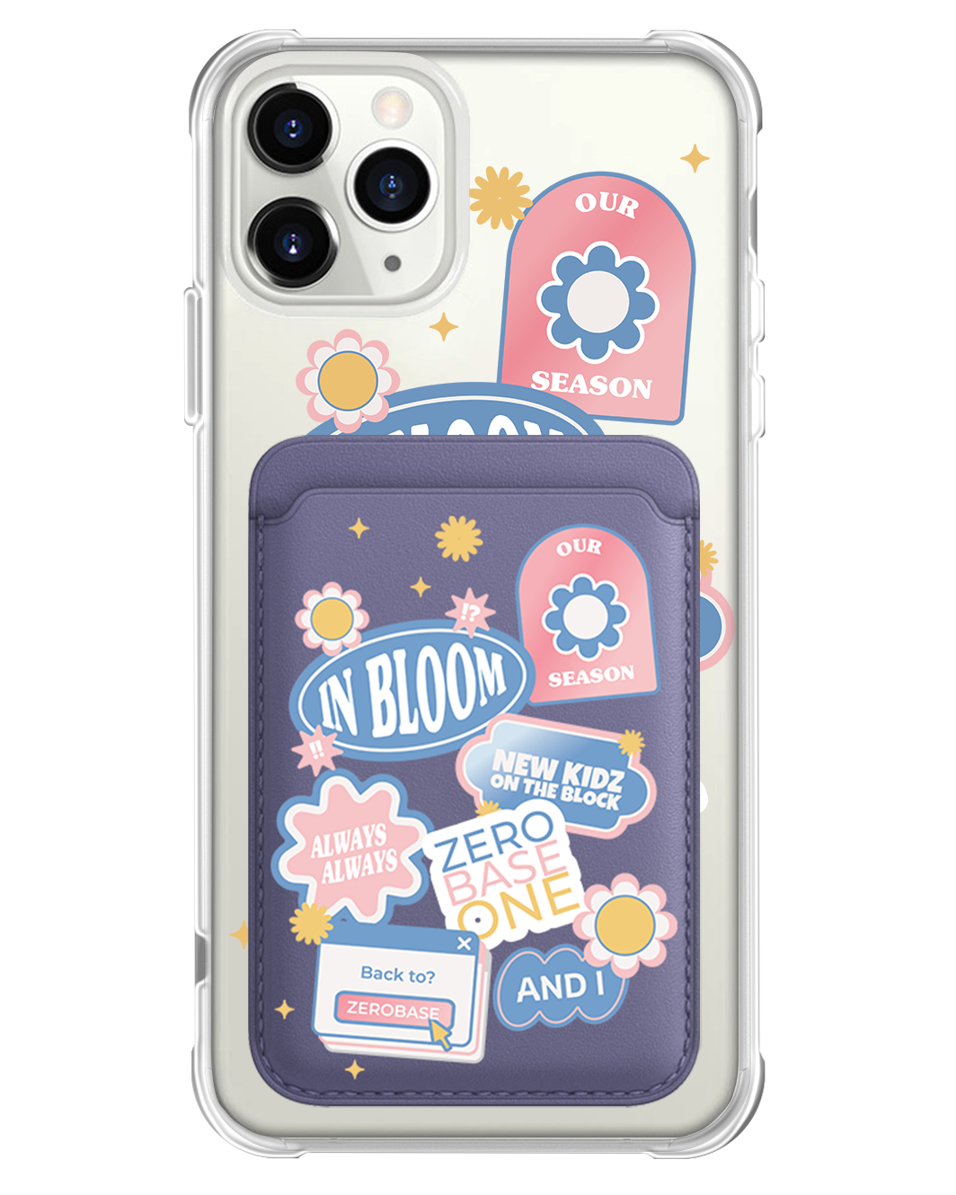 iPhone Magnetic Wallet Case - Zerobaseone Song Sticker Pack