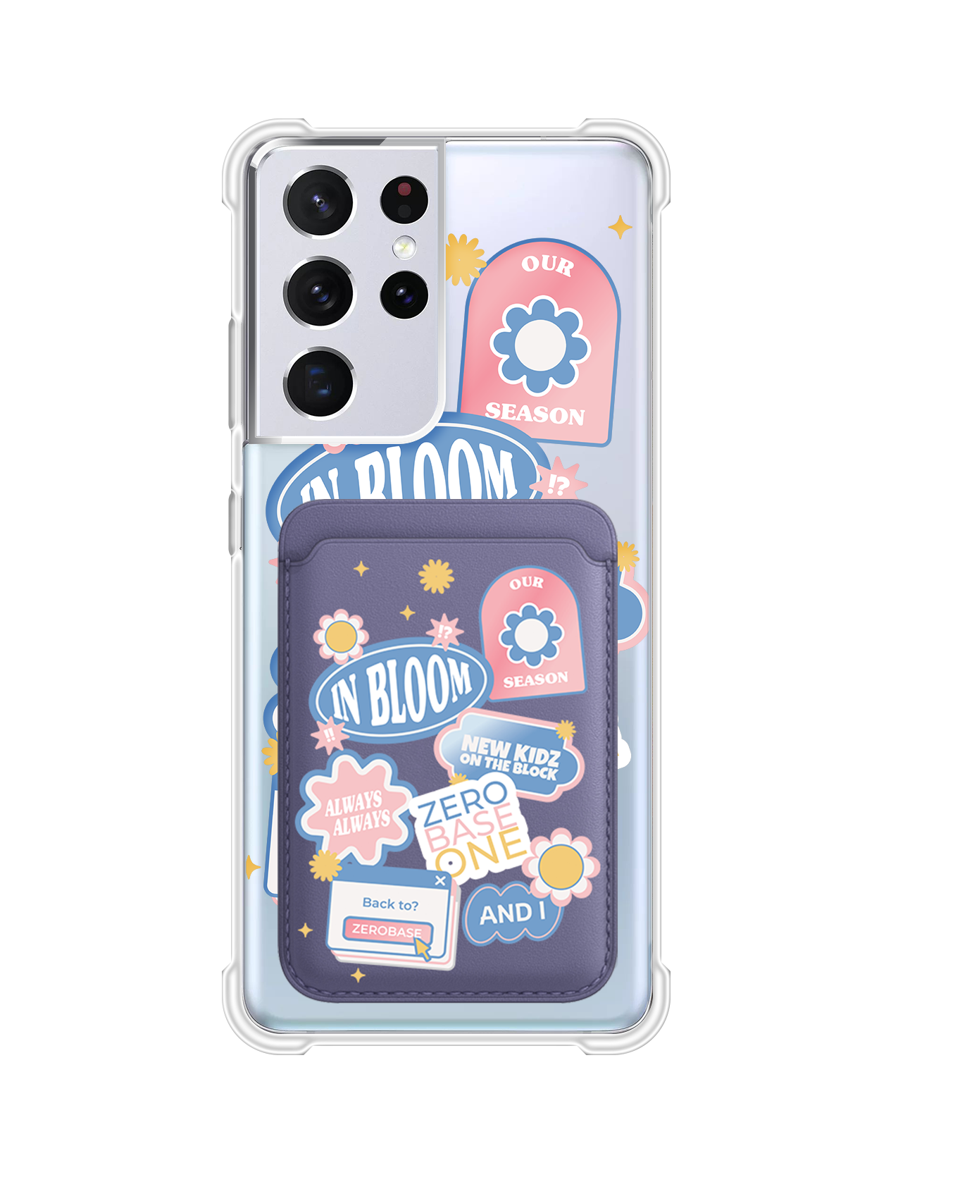 Android Magnetic Wallet Case - Zerobaseone Song Sticker Pack