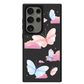 Android Leather Grip Case - Butterfly & Clouds