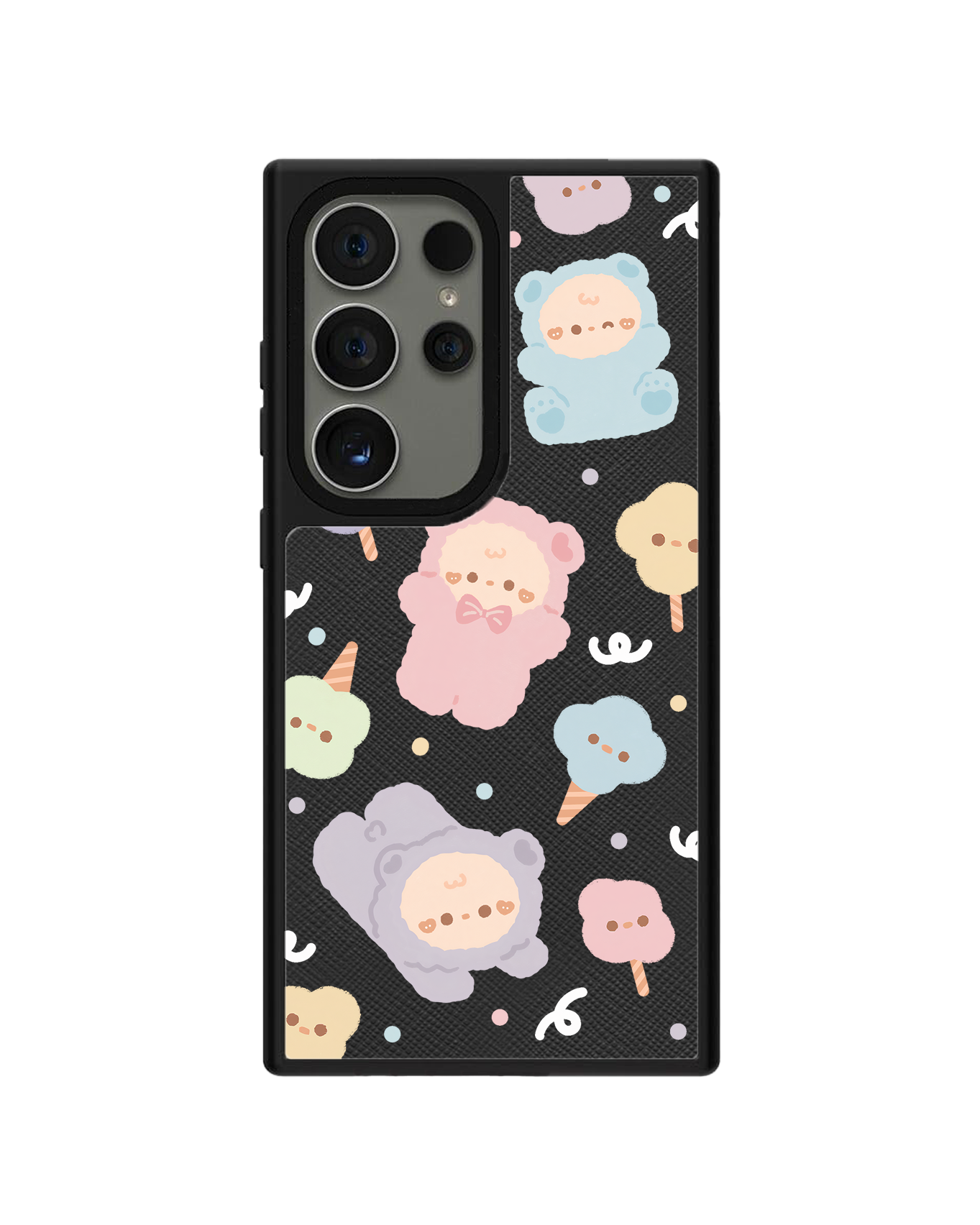 Android Leather Grip Case - Cotton Teddy