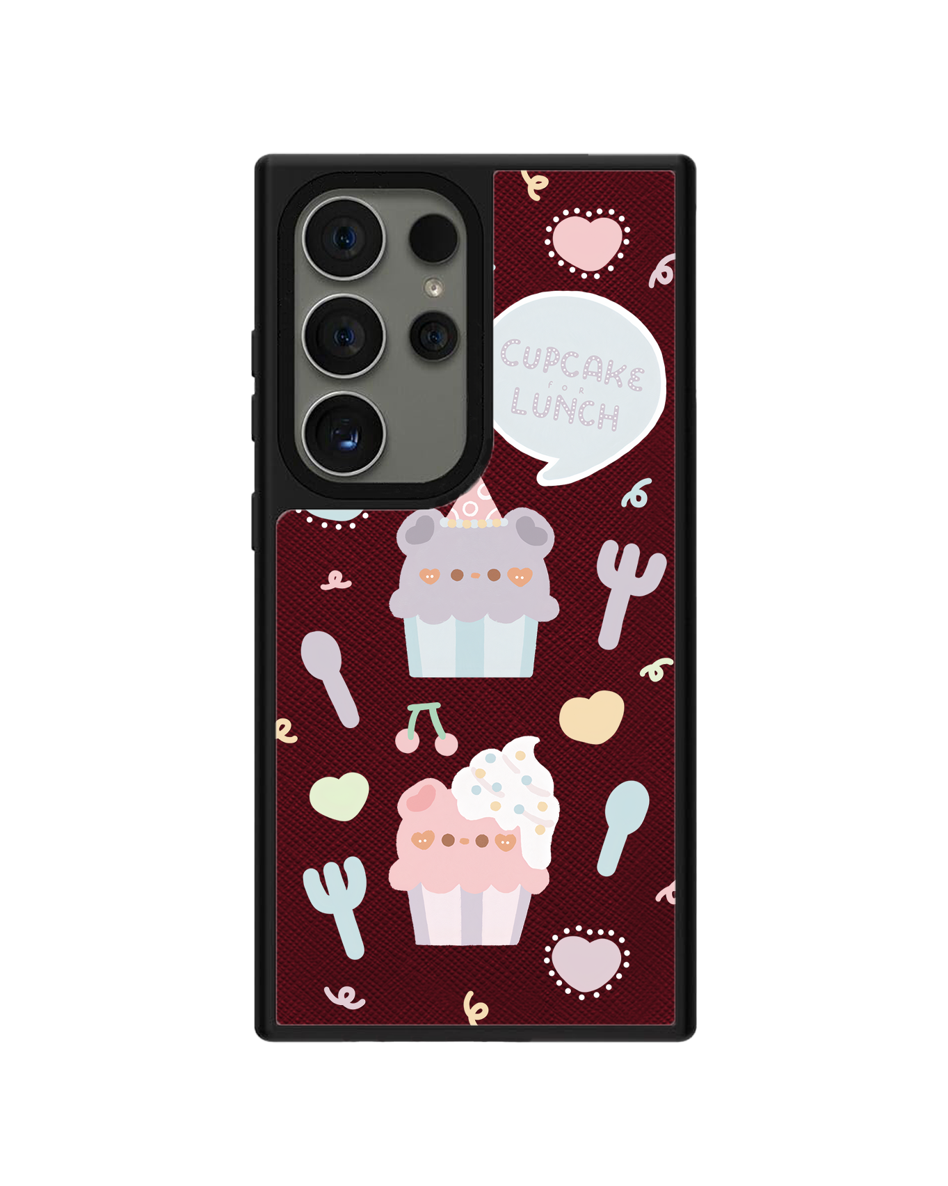 Android Leather Grip Case - Cupcake