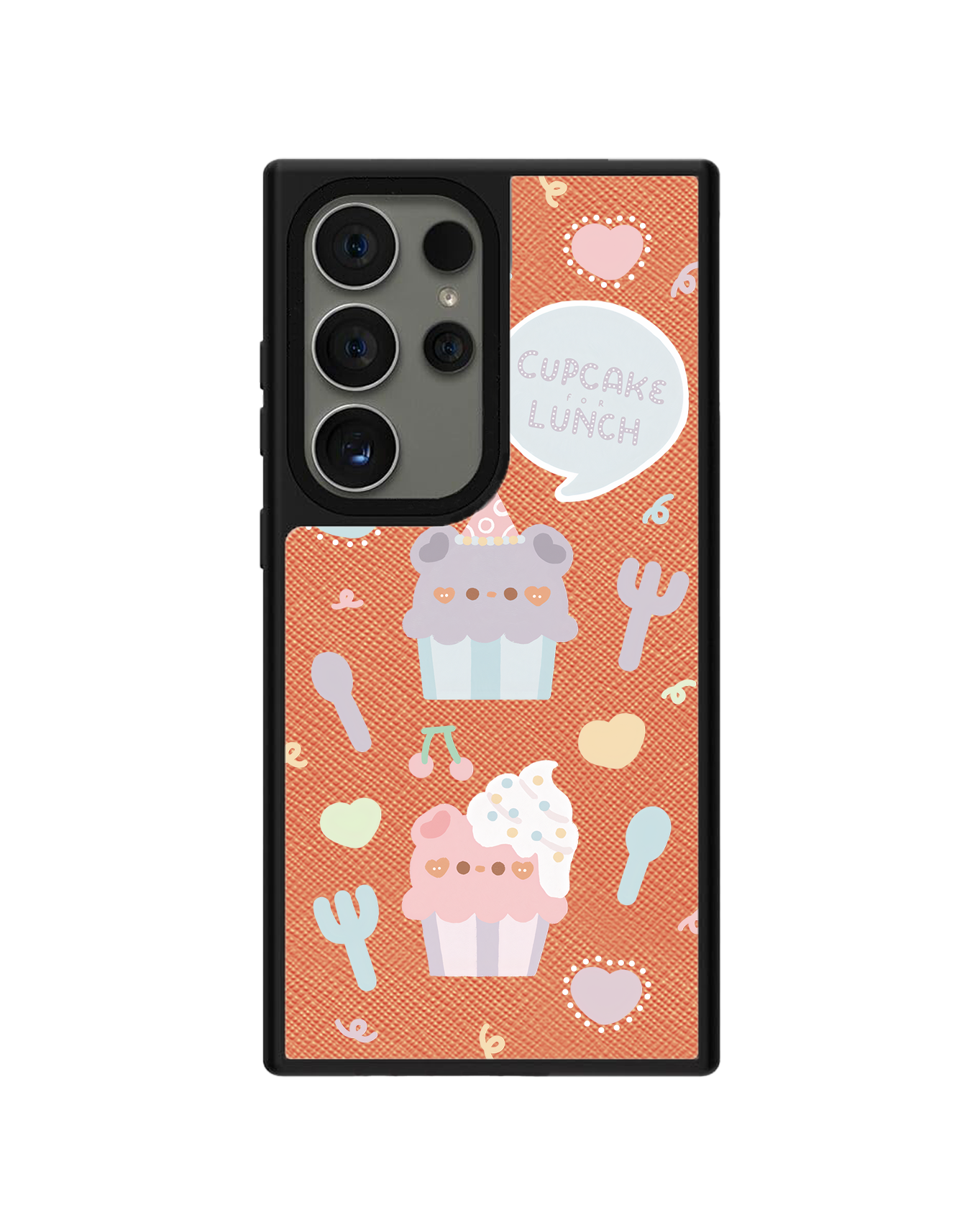 Android Leather Grip Case - Cupcake