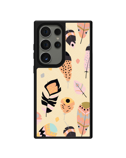 Android Leather Grip - Feathers