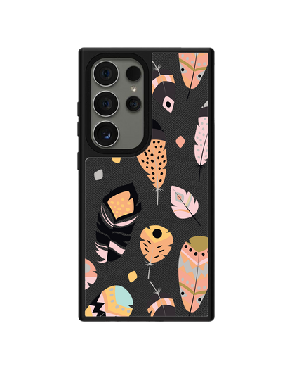 Android Leather Grip - Feathers