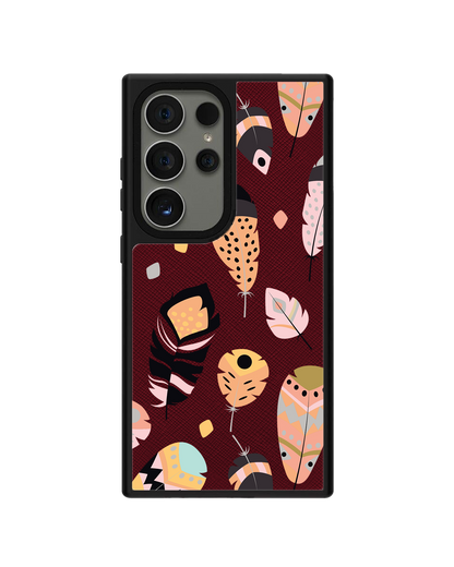Android Leather Grip - Feathers