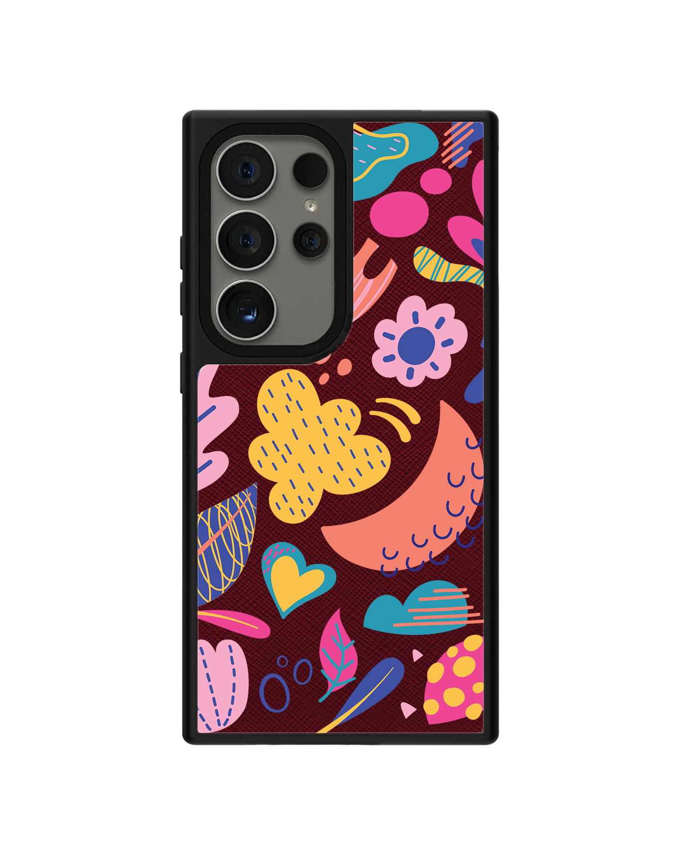 Android Leather Grip Case - Florals