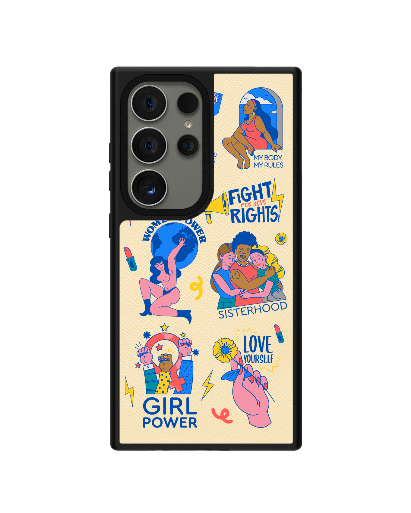 Android Leather Grip Case - Girl Power 2.0