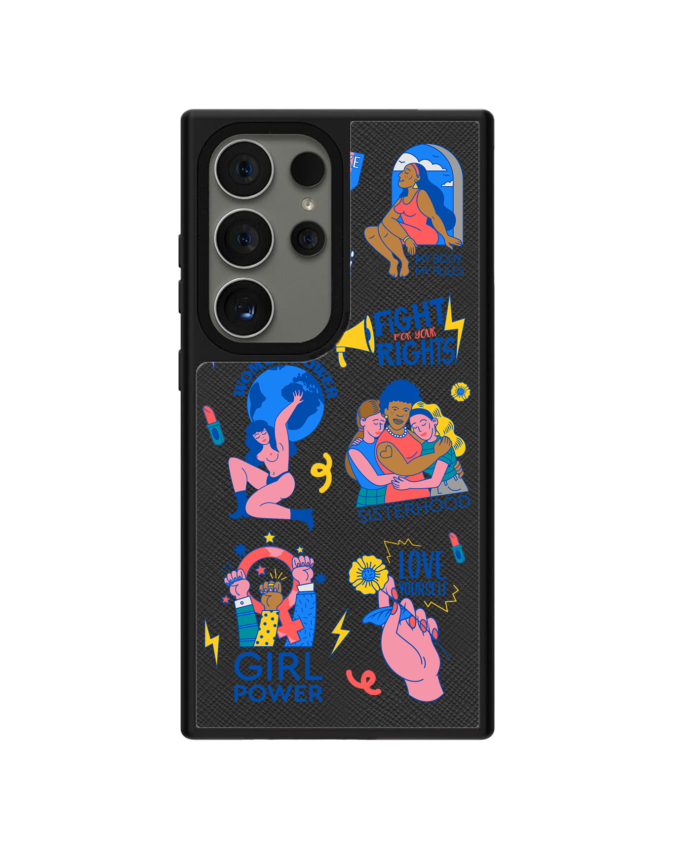 Android Leather Grip Case - Girl Power 2.0