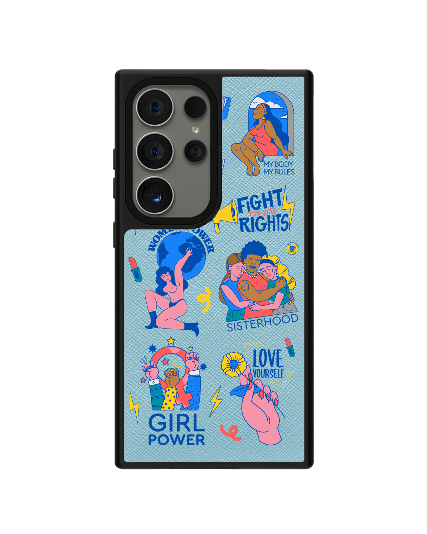 Android Leather Grip Case - Girl Power 2.0