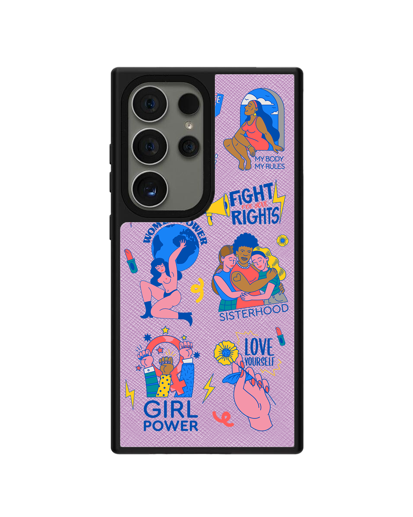 Android Leather Grip Case - Girl Power 2.0