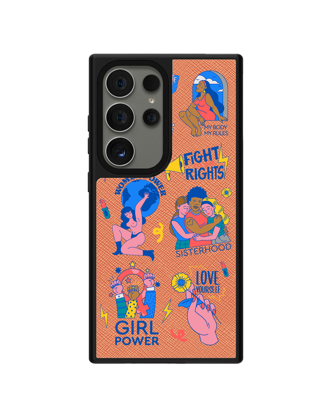 Android Leather Grip Case - Girl Power 2.0