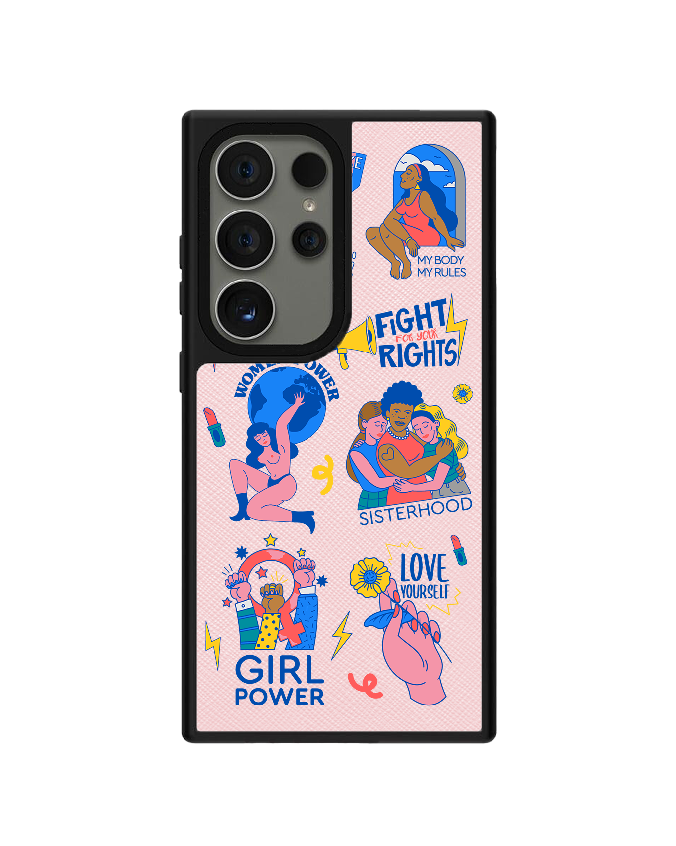 Android Leather Grip Case - Girl Power 2.0