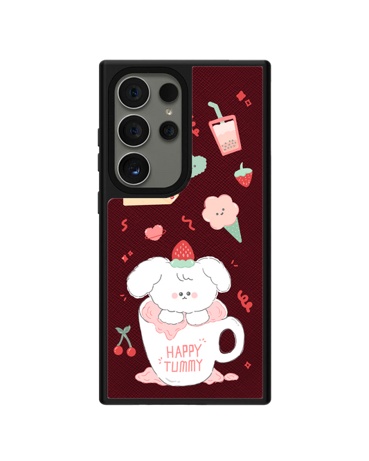 Android Leather Grip Case - Happy Tummy