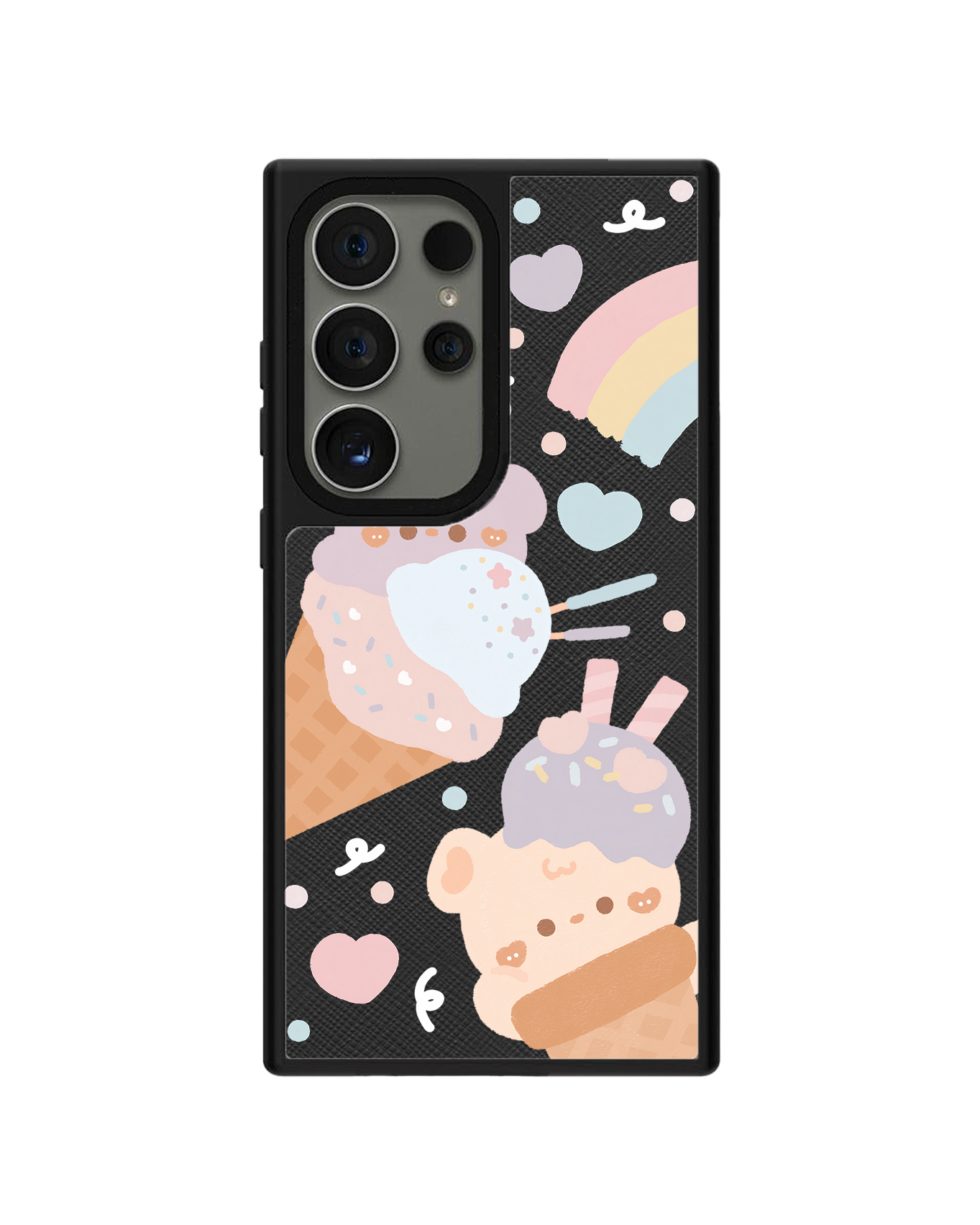 Android Leather Grip Case - Ice Cream for Teddy