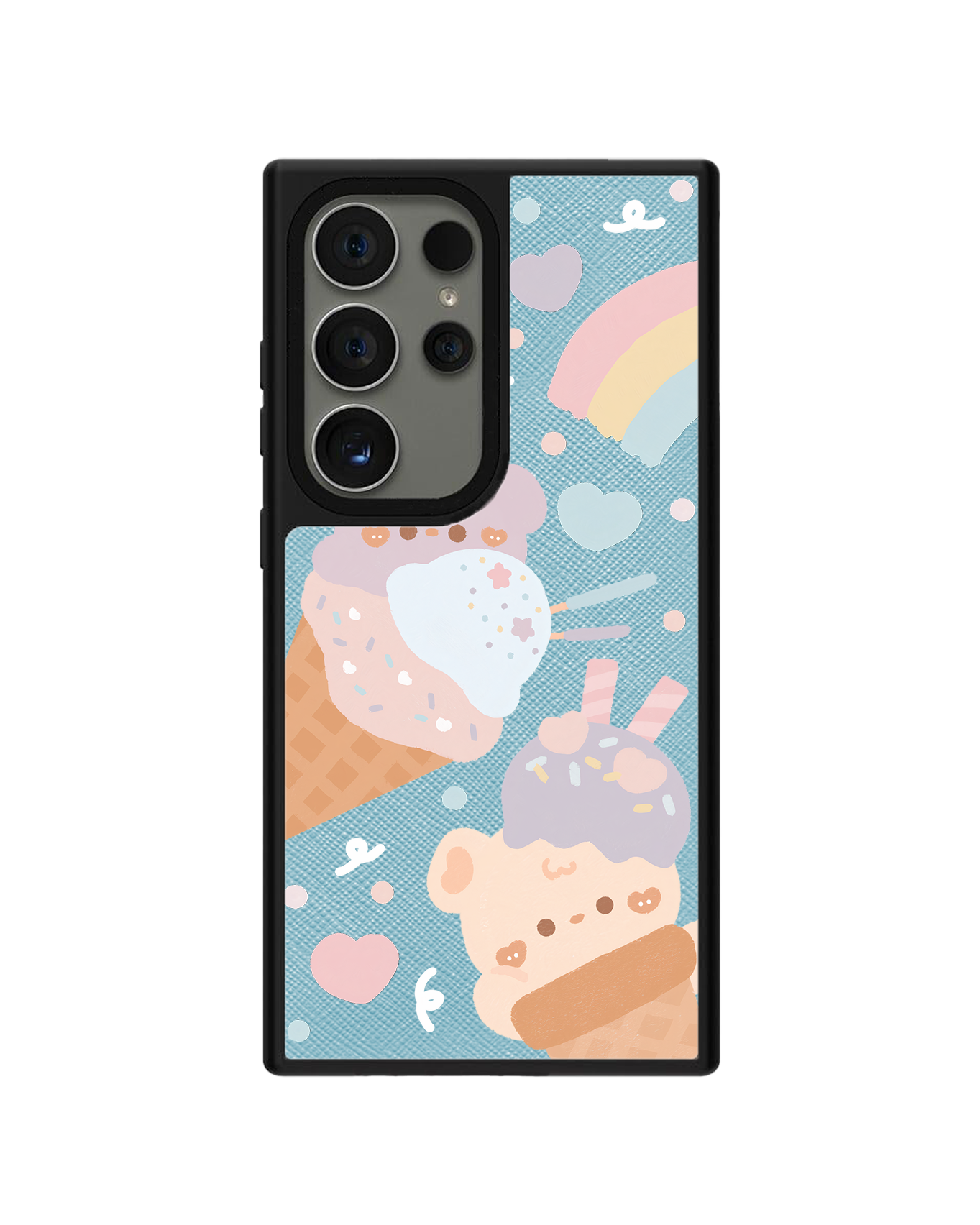 Android Leather Grip Case - Ice Cream for Teddy