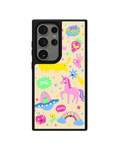 Android Leather Grip - Monster Say Good Mood