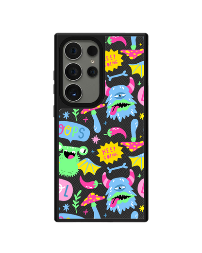 Android Leather Grip - Monster Say Keep Going