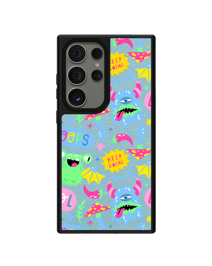 Android Leather Grip - Monster Say Keep Going