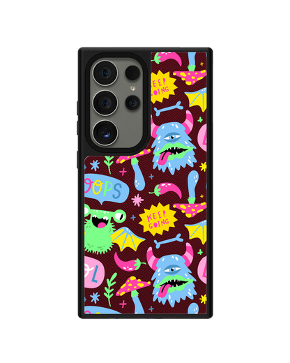 Android Leather Grip - Monster Say Keep Going