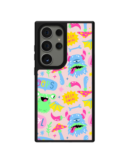 Android Leather Grip - Monster Say Keep Going