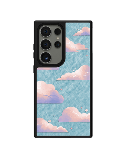 Android Leather Grip - Pastel Clouds