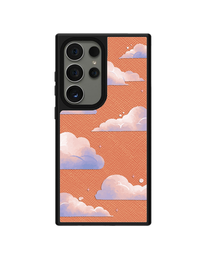 Android Leather Grip - Pastel Clouds