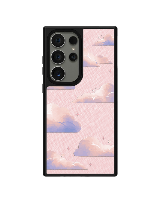 Android Leather Grip Case - Pastel Clouds