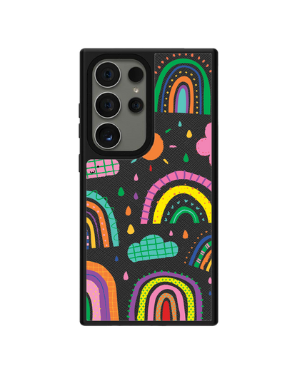 Android Leather Grip - Rainbow