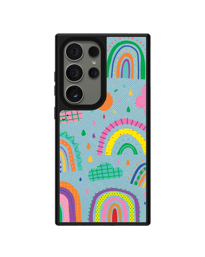 Android Leather Grip - Rainbow
