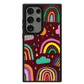 Android Leather Grip Case - Rainbow