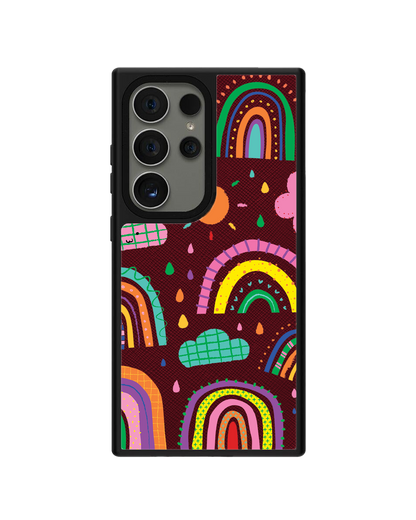 Android Leather Grip - Rainbow