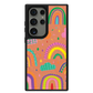 Android Leather Grip Case - Rainbow