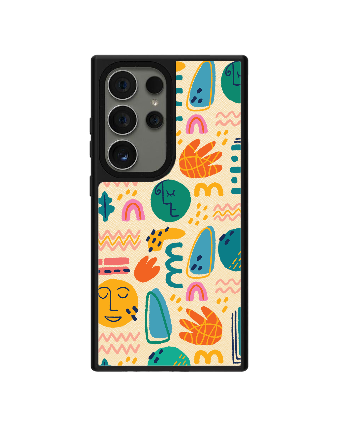 Android Leather Grip Case - Silent Art