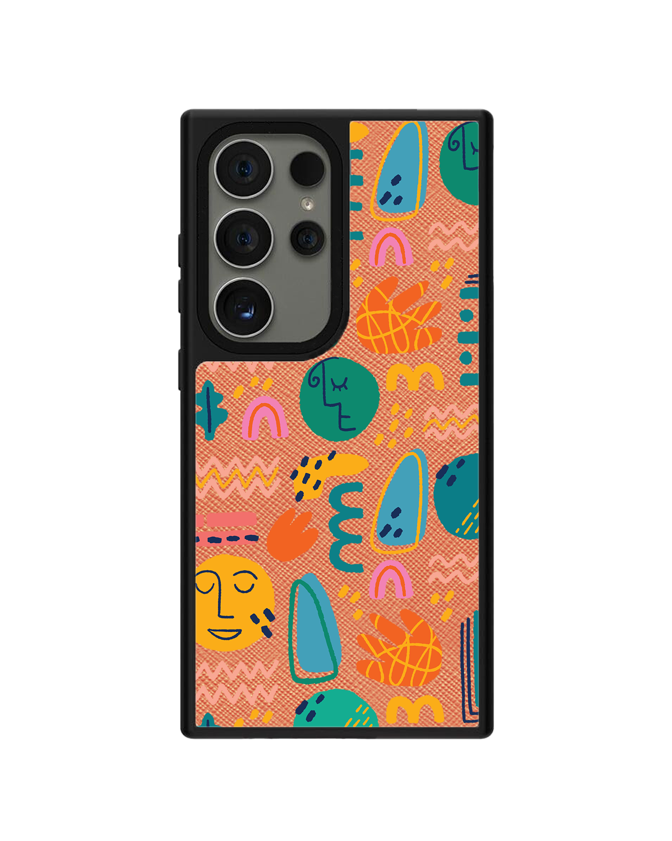 Android Leather Grip Case - Silent Art