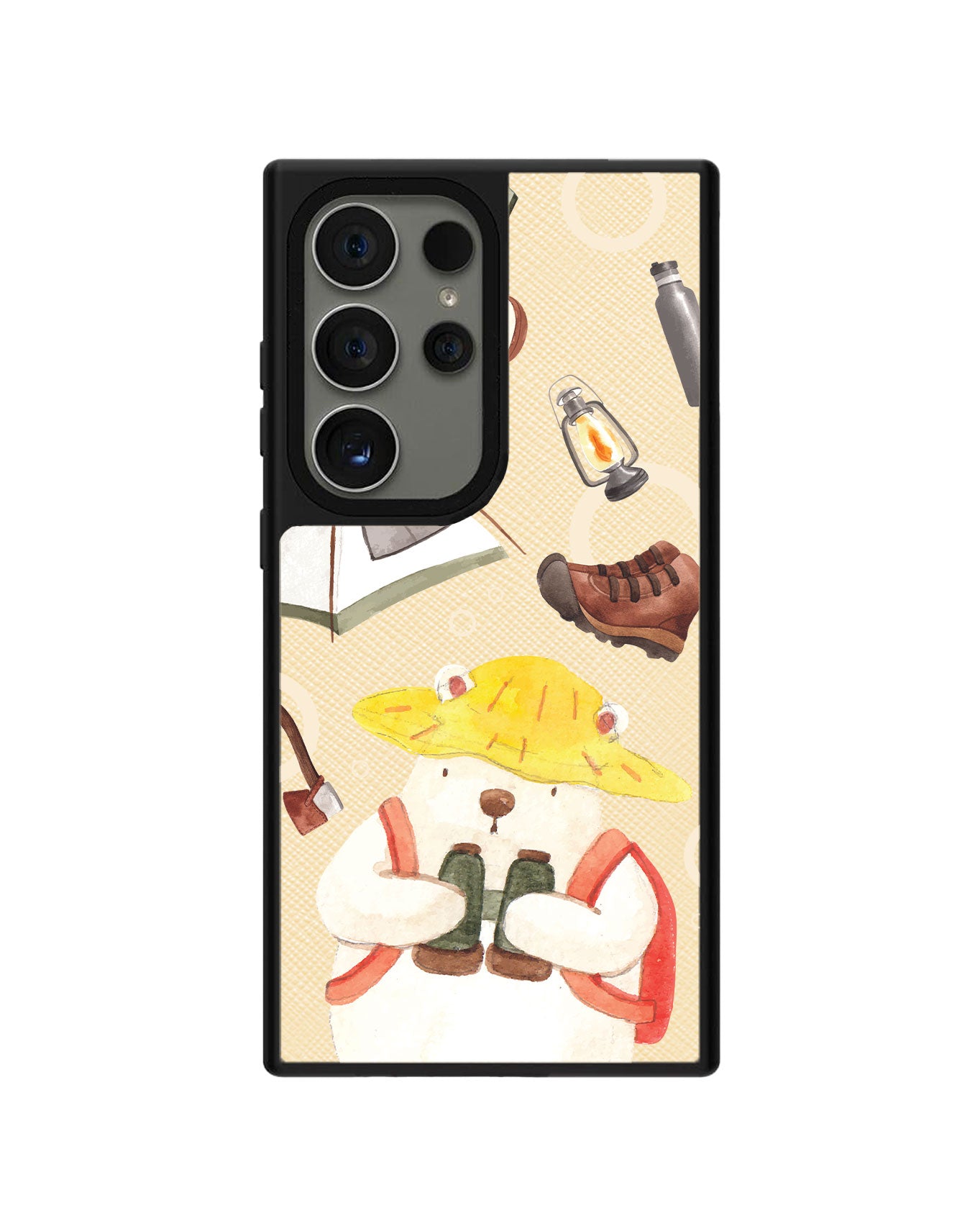 Android Leather Grip Case - Adventure of Bear