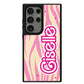 Android Leather Grip Case - Barbie Zebra Pattern