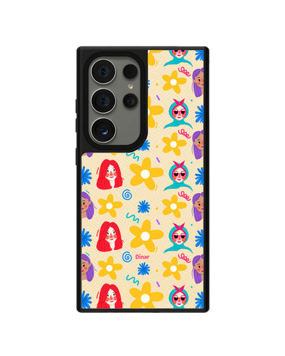 Android Leather Grip - Daisy Faces