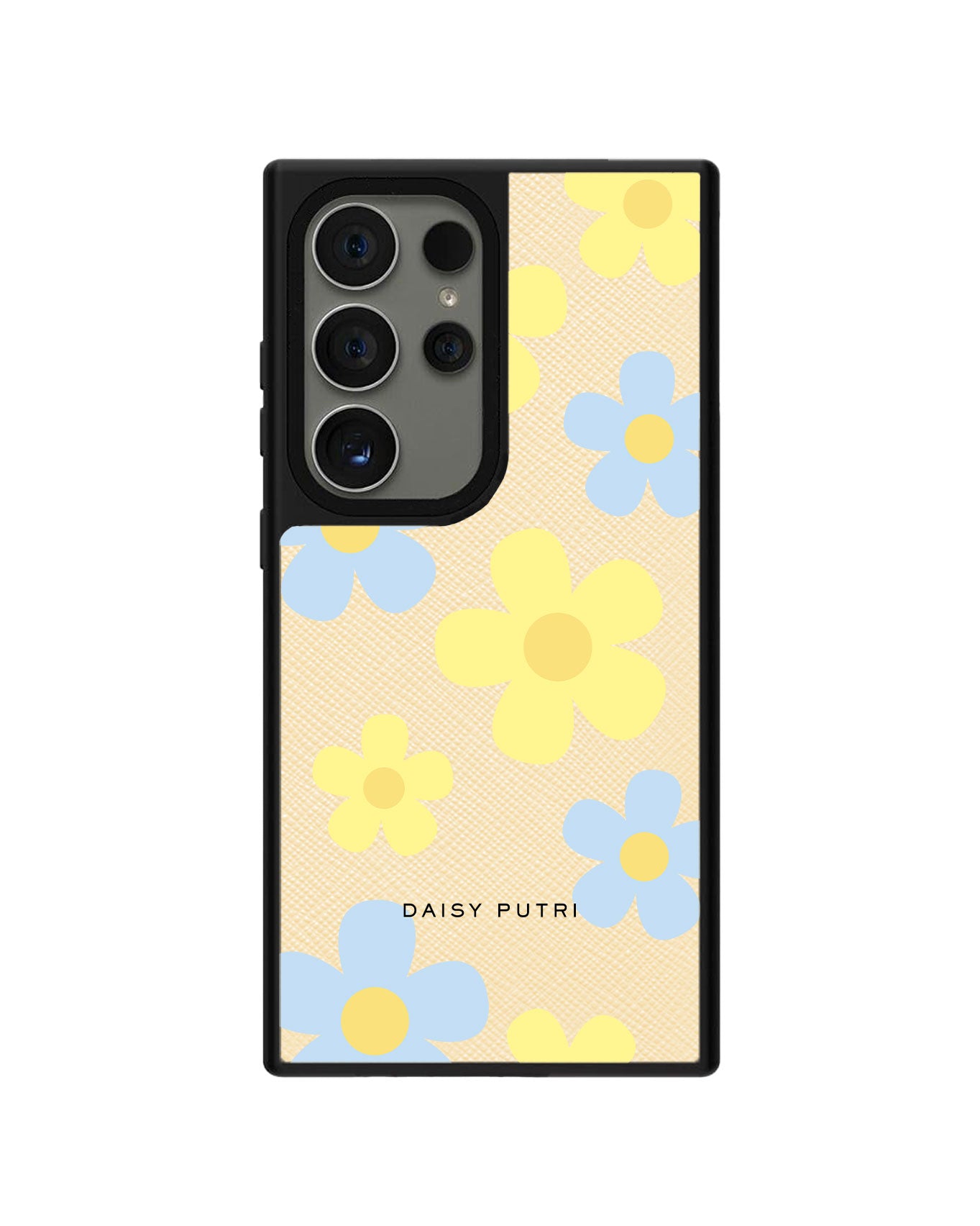 Android Leather Grip Case - Daisy Skies