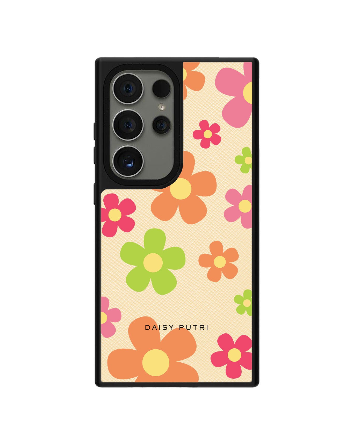 Android Leather Grip Case - Daisy Sunshine 2.0