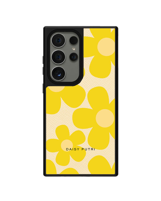 Android Leather Grip Case - Daisy Sunshine