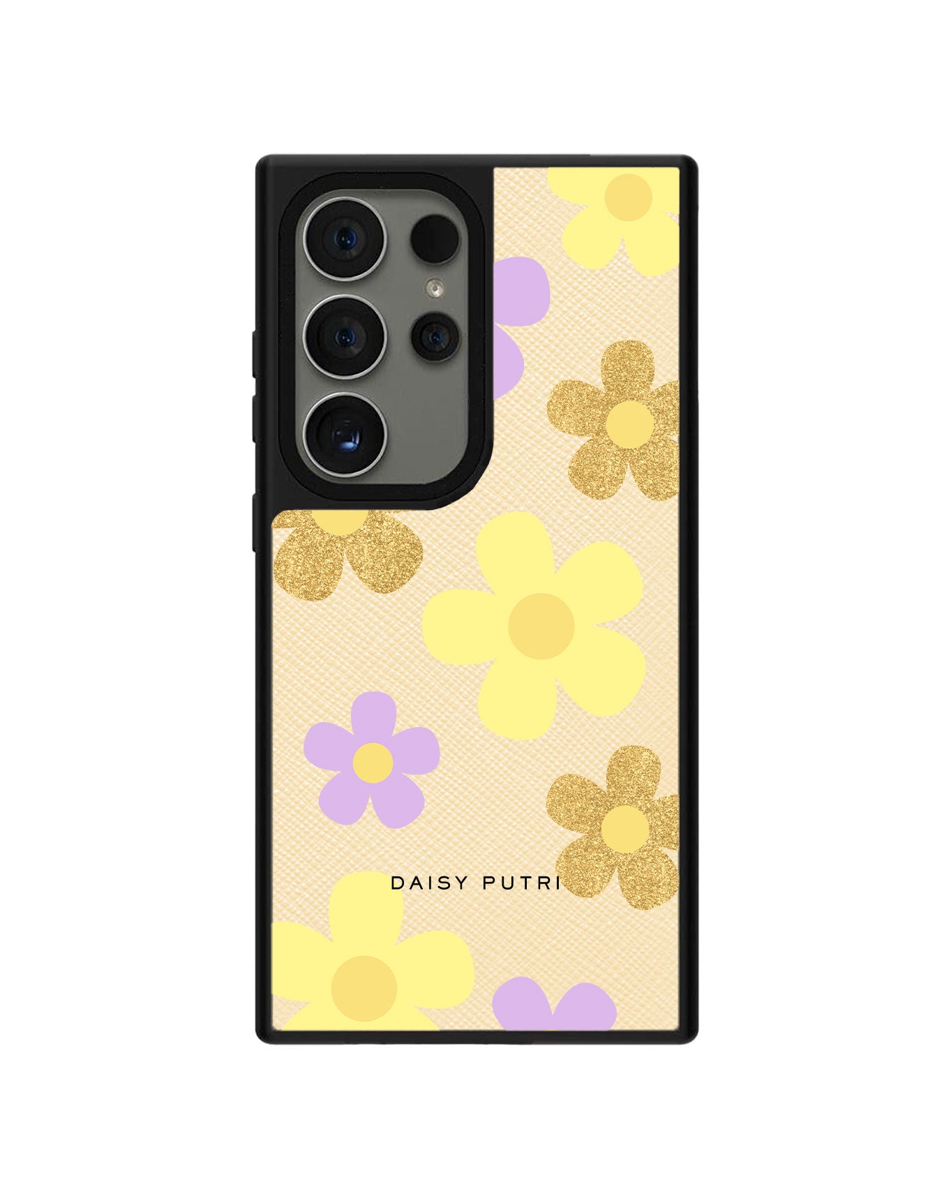 Android Leather Grip Case - Daisy Twinkle