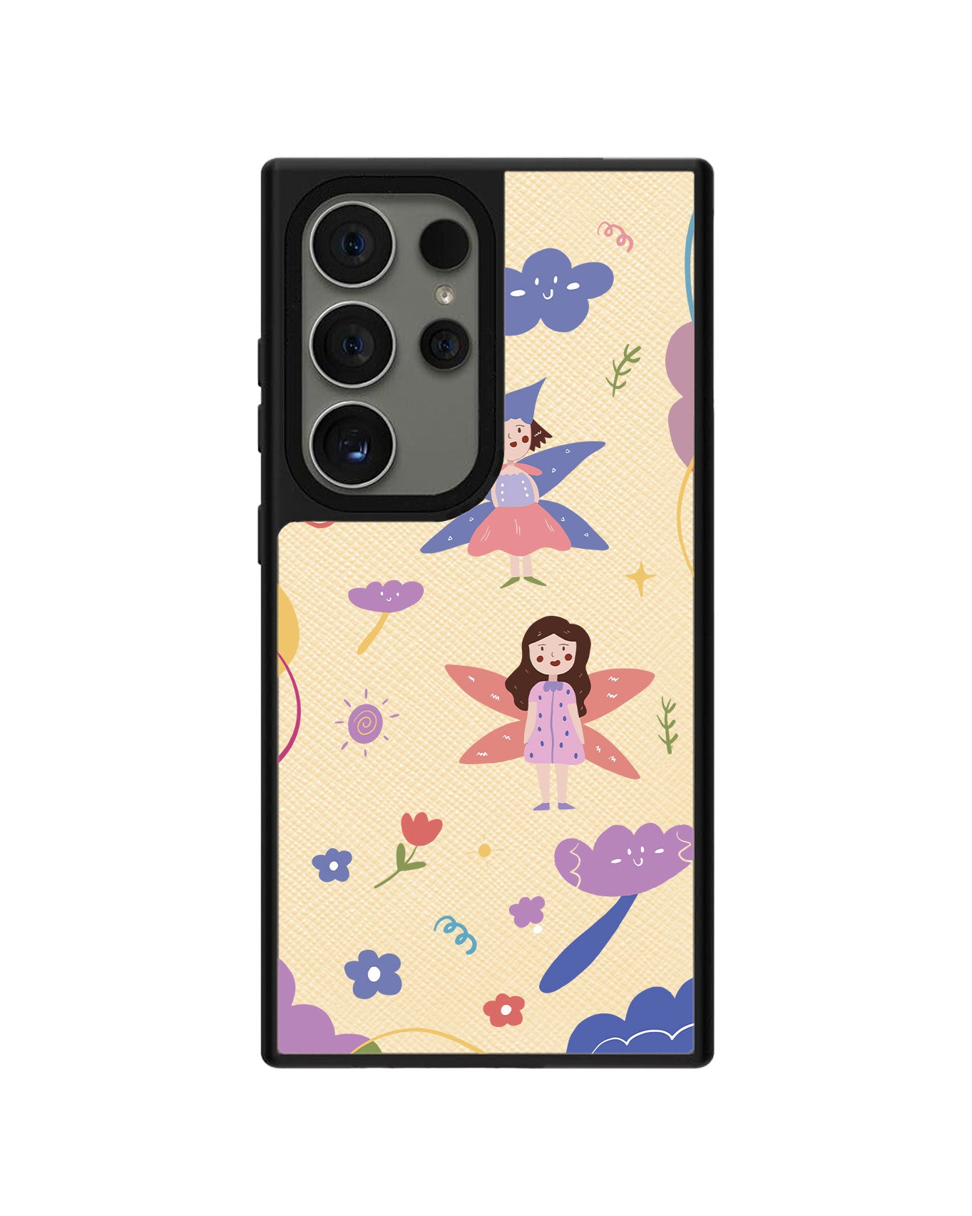 Android Leather Grip Case - Fairy Pattern