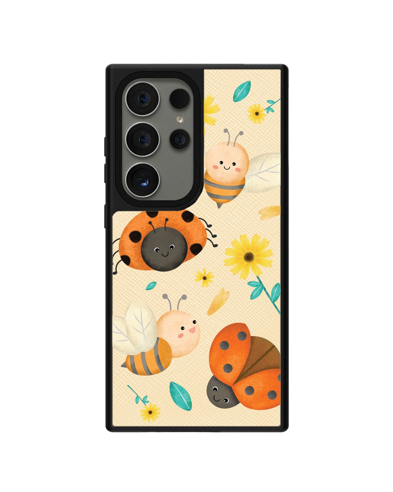 Android Leather Grip Case - Lady Bug & Bee