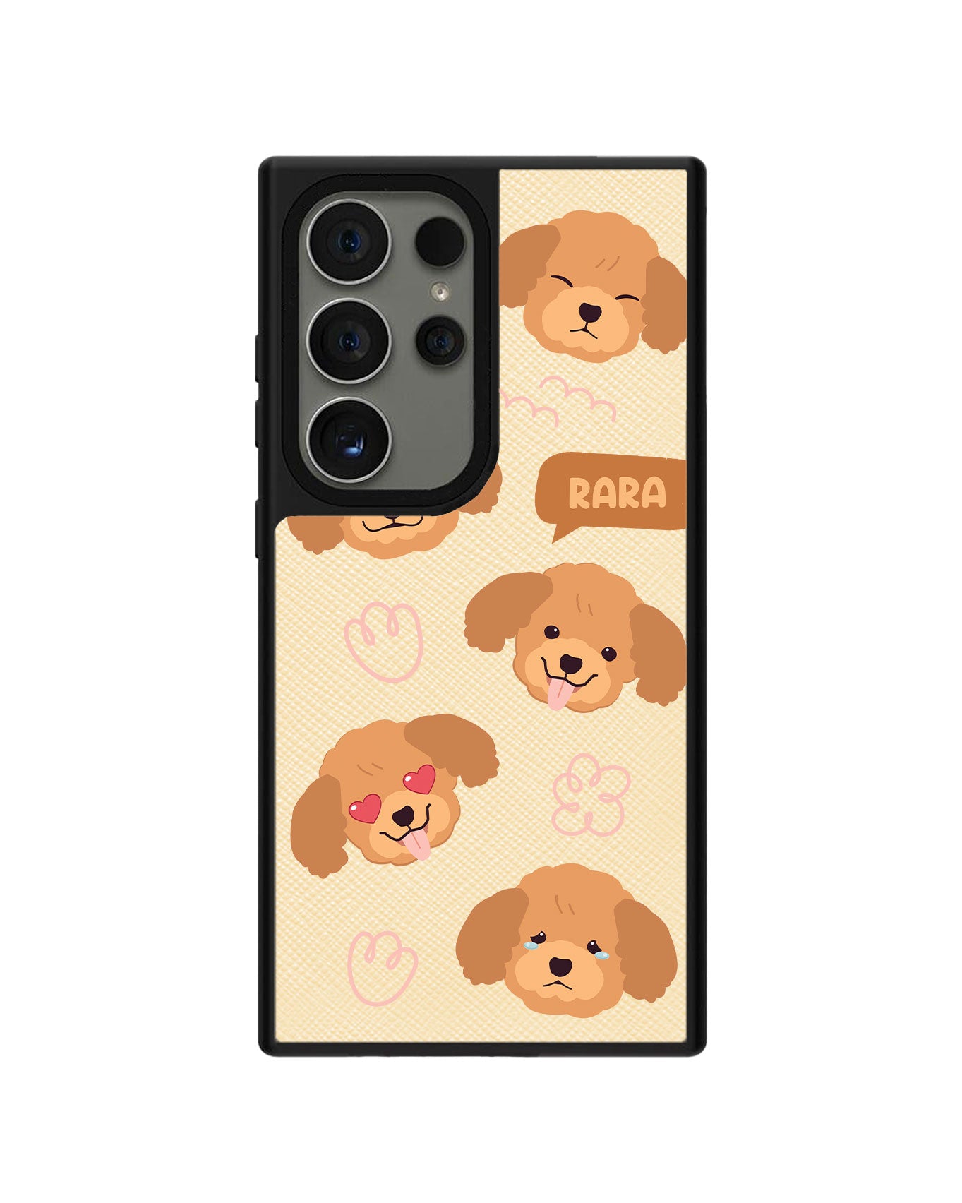 Android Leather Grip Case - Poodle Squad 3.0