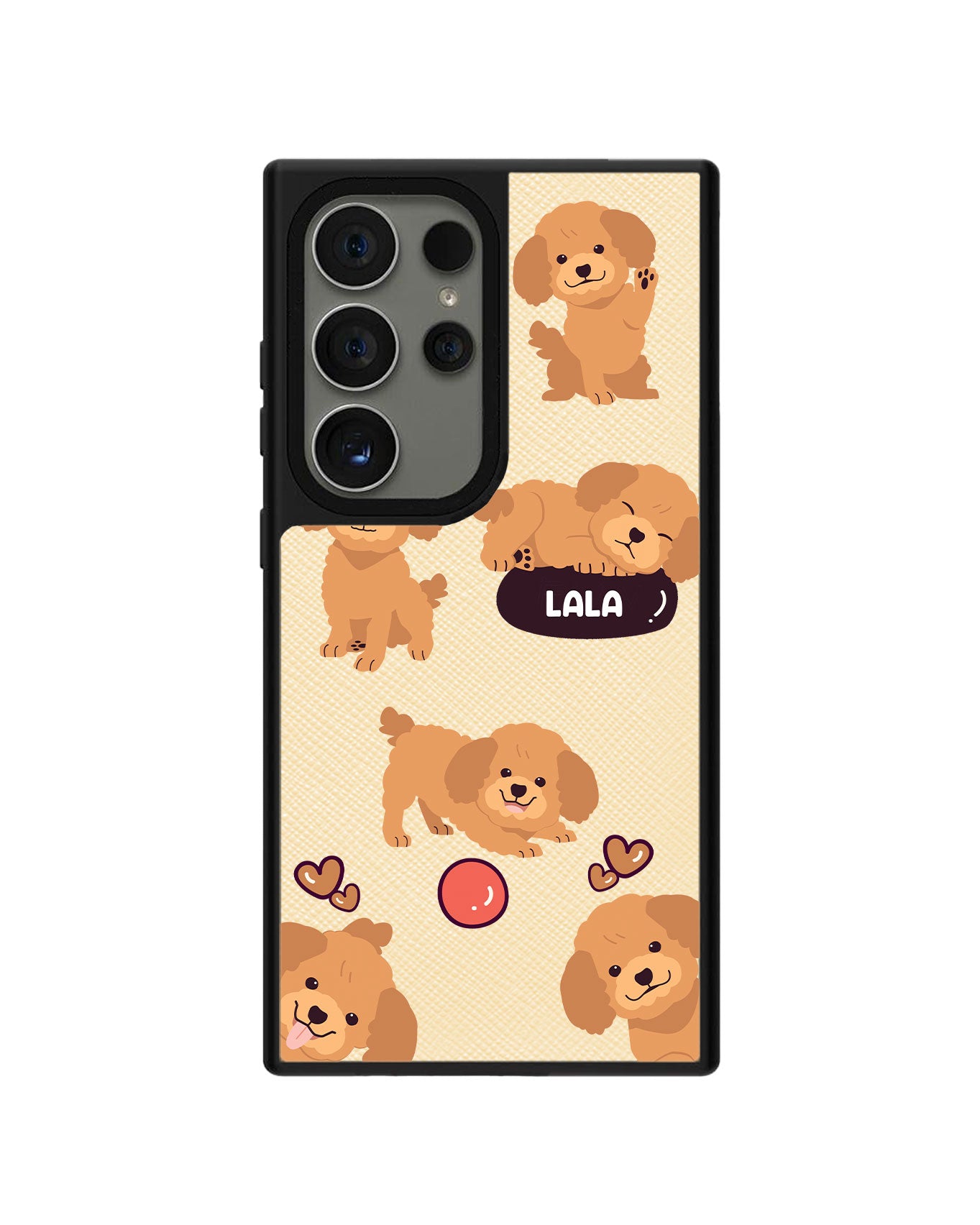 Android Leather Grip Case - Poodle Squad 1.0