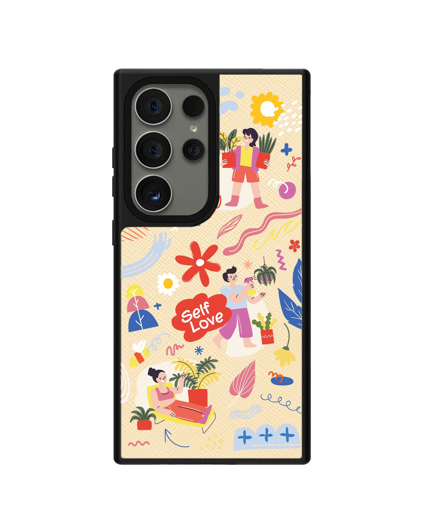 Android Leather Grip Case - Self Love Sticker Pack 1.0