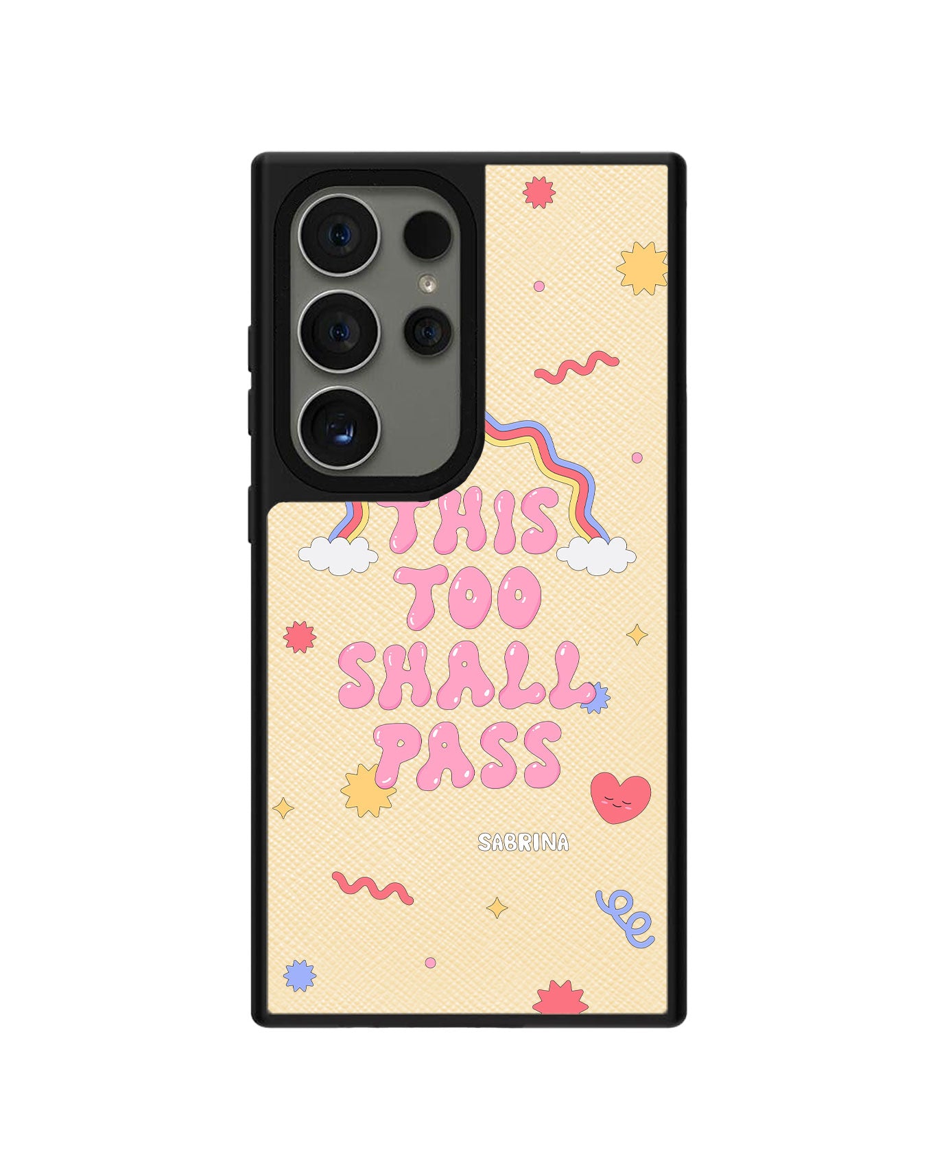 Android Leather Grip Case - This Too Shall Pass