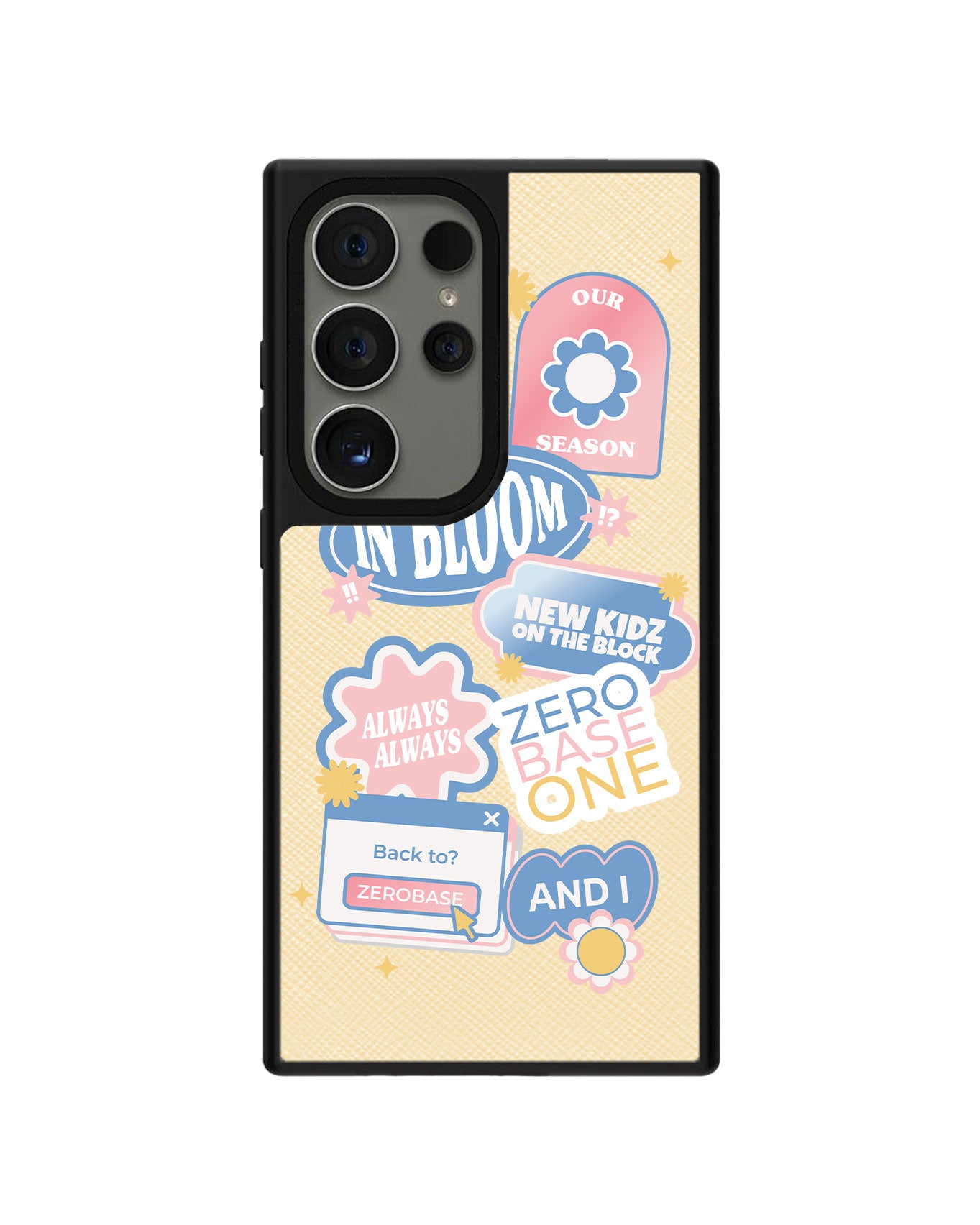 Android Leather Grip Case - Zerobaseone Song Sticker Pack