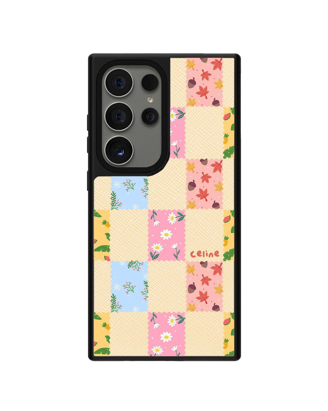 Android Leather Grip Case - Four Seasons Stamps